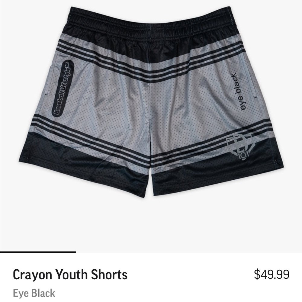 Crayon Youth Shorts - Black and Gray